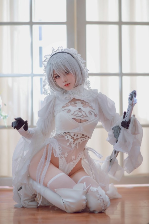 人气Coser@水淼aqua 黑白2b [55P/107MB]