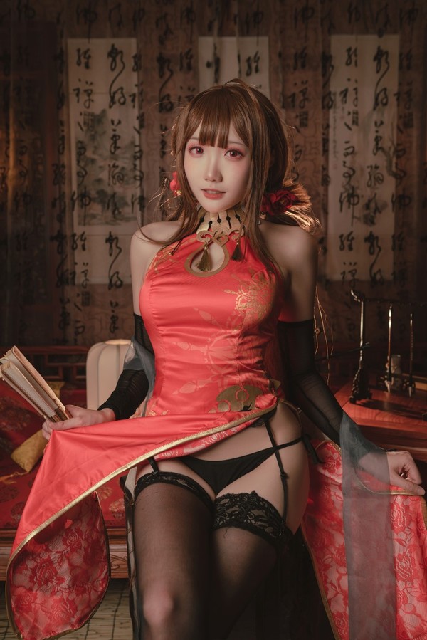 网红Coser@瓜希酱 DSR-50 红牡丹 [16P/89MB]