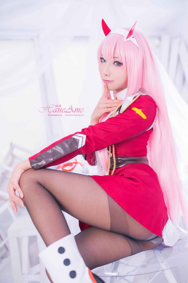 [Cosplay] [HaneAme] 雨波 –  Darling in the FranXX Zero Two [82P/80M]