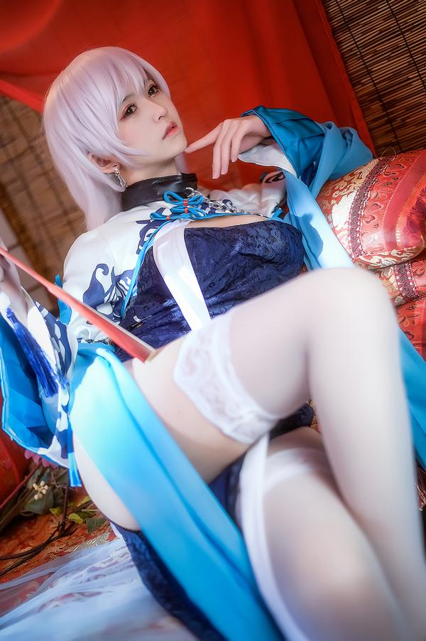 [Cosplay]鳗鱼霏儿 – 碧蓝华裳 贝姐[11P/144M]