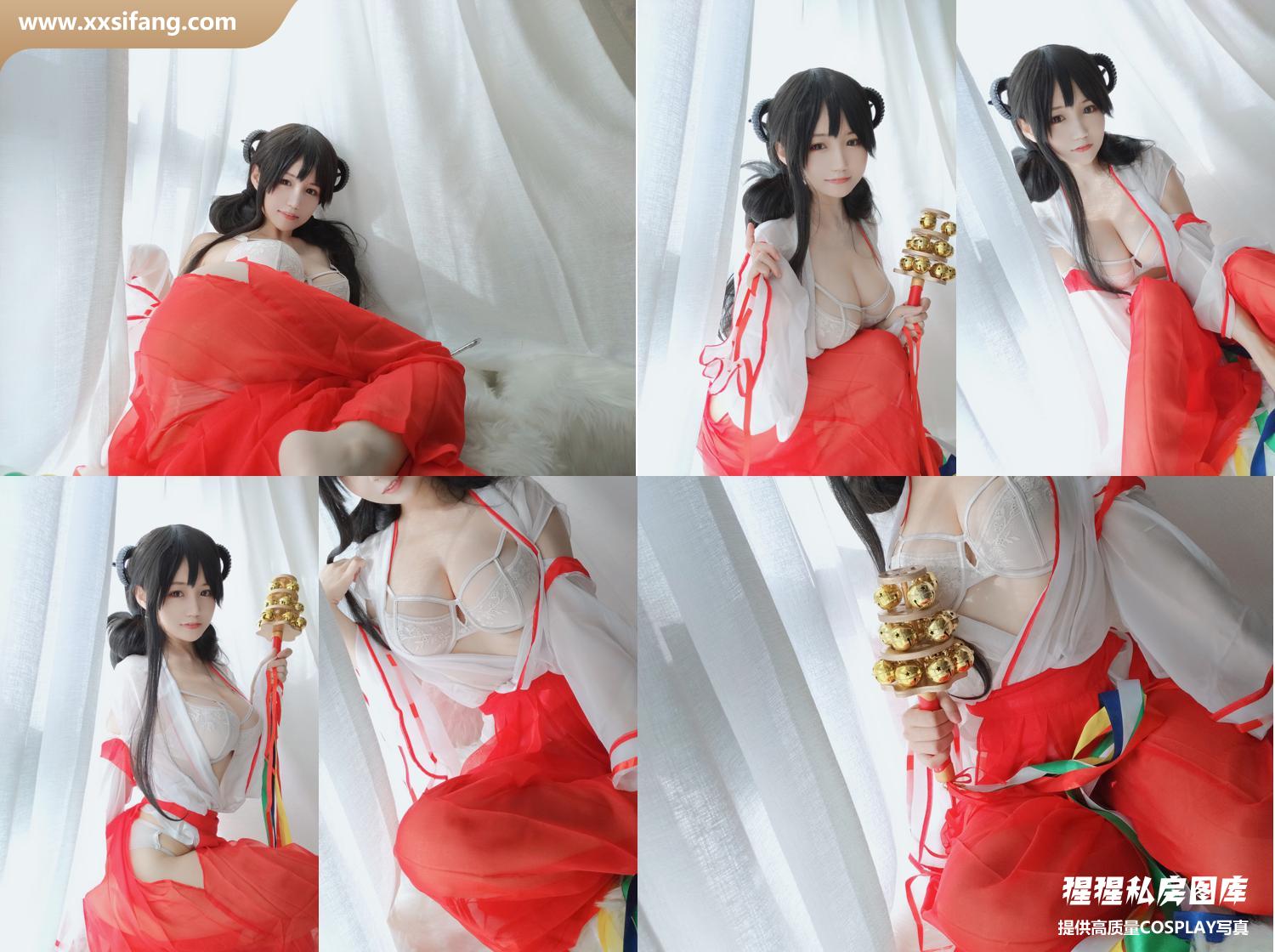 [图片2]-小仓千代w COSPLAY写真集《有点不对劲的巫女》超高清套图下载[34P/74M]插图-猩猩私房