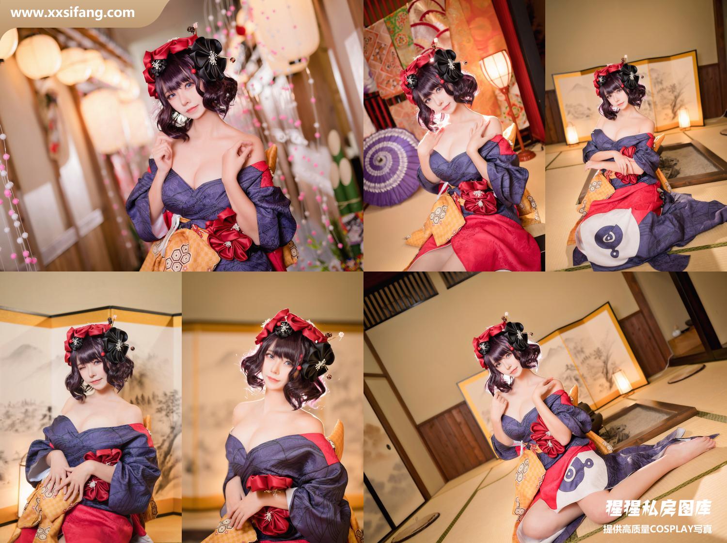 [图片2]-菌烨tako COSPLAY写真集《葛饰北斋和服》超高清套图下载[18P/112M]插图-猩猩私房