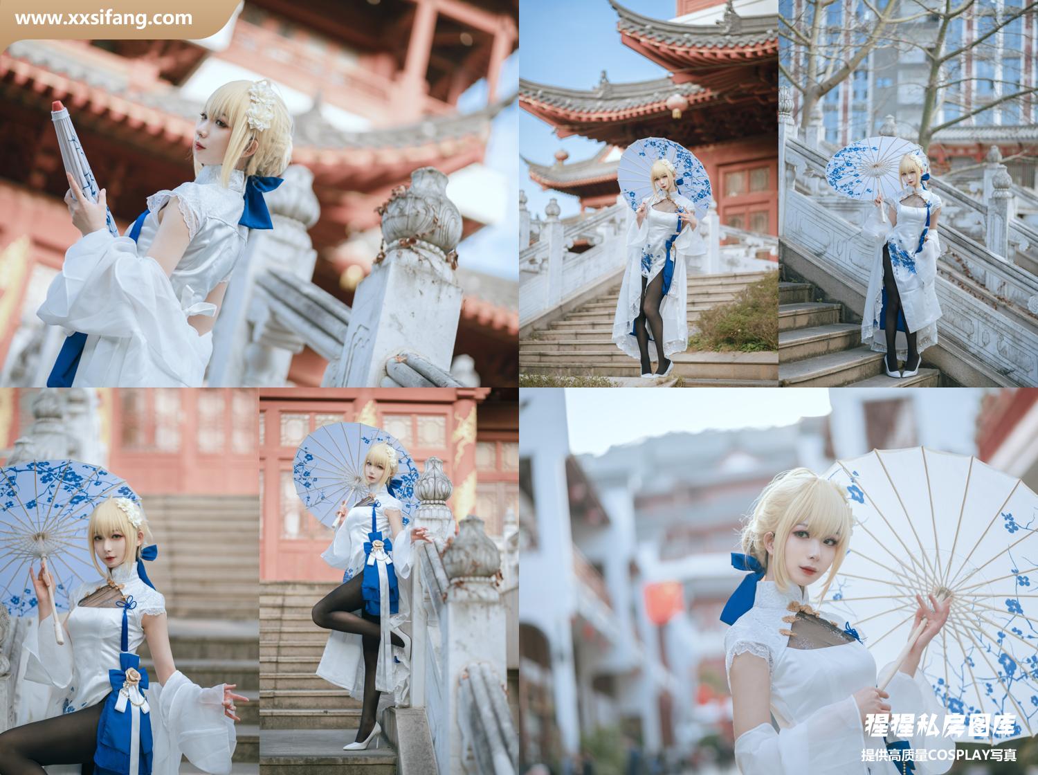 [图片2]-封疆疆v COSPLAY写真集《封疆疆v saber 旗袍》超高清套图下载[34P/368M]插图-猩猩私房