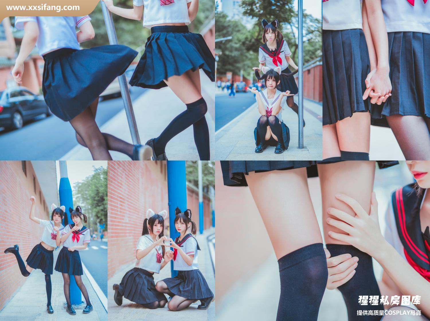 [图片2]-疯猫ss COSPLAY写真集《&桜桃喵 JK百合2》超高清套图下载[33P/393M]插图-猩猩私房