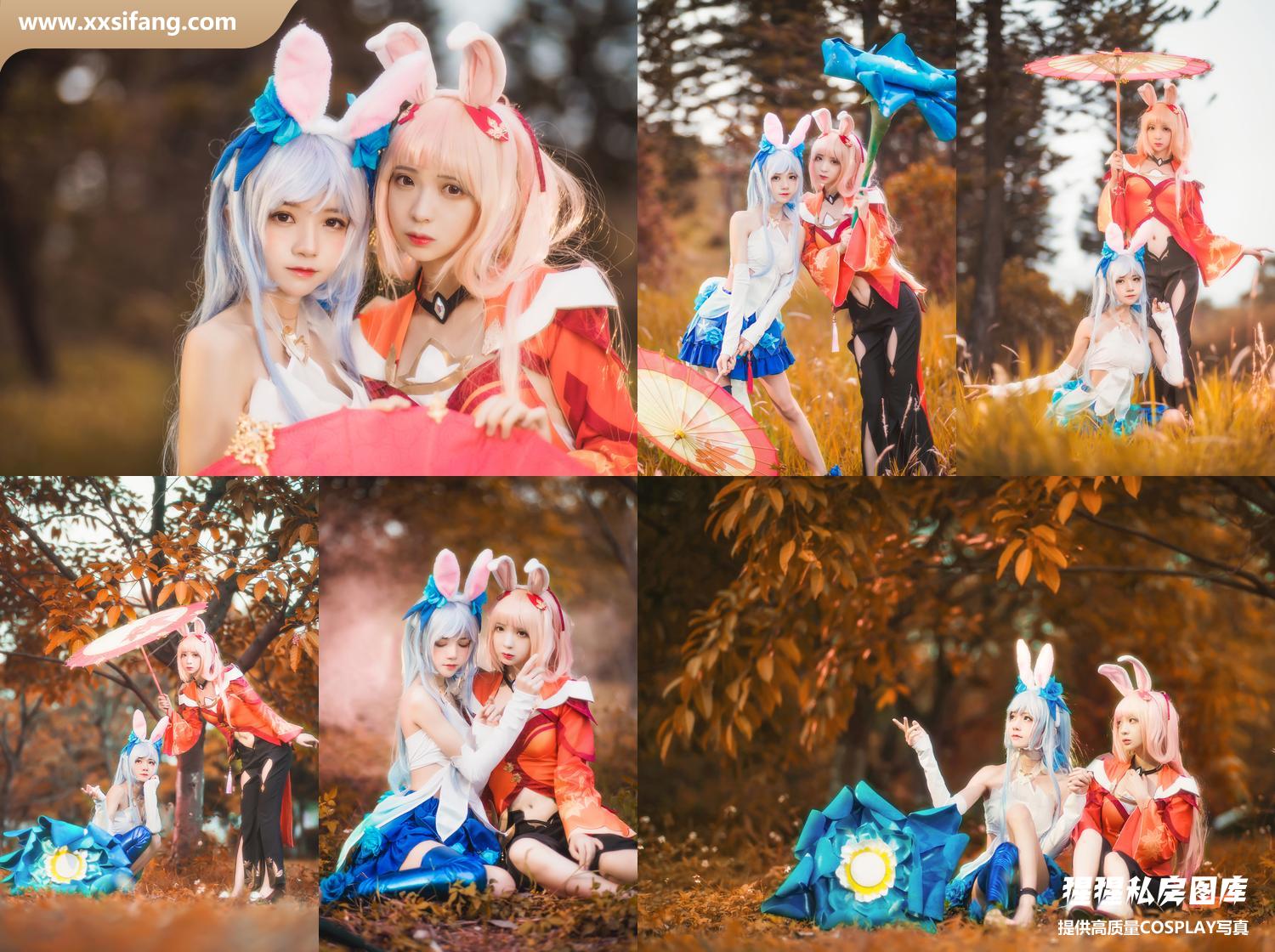 [图片2]-疯猫ss COSPLAY写真集《&桜桃喵 双人公孙离》超高清套图下载[16P/335M]插图-猩猩私房