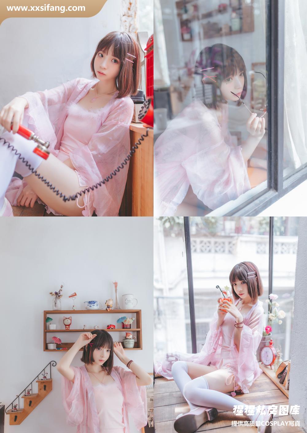 [图片2]-疯猫ss COSPLAY写真集《粉红日常》超高清套图下载[19P/184M]插图-猩猩私房