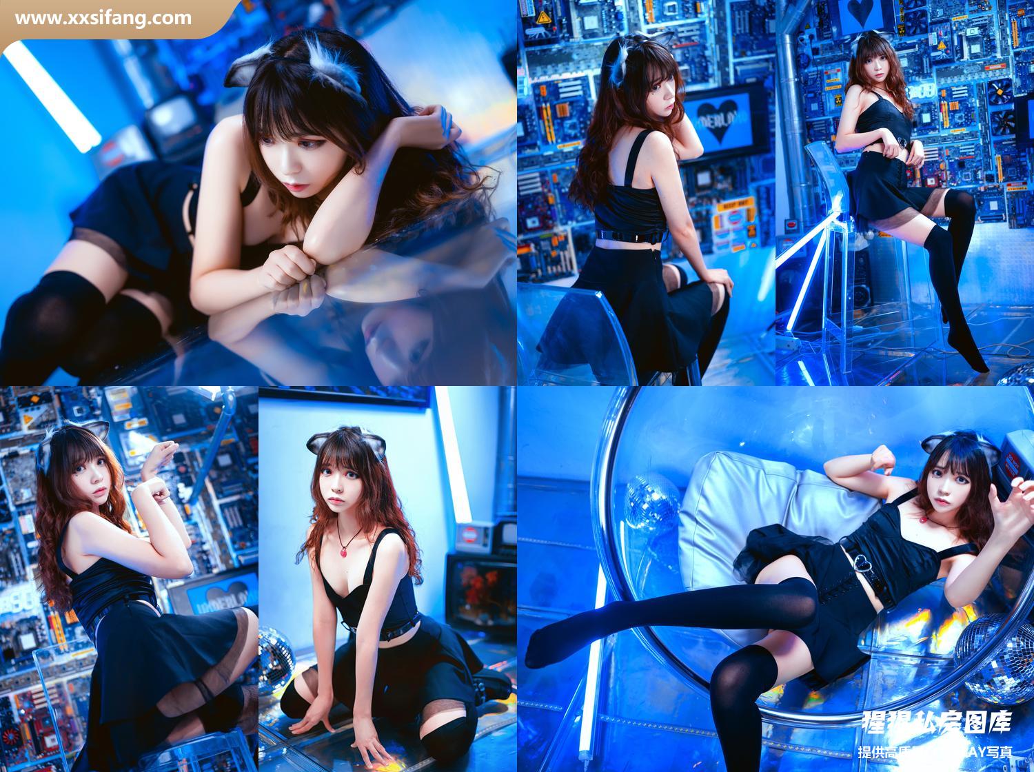 [图片2]-疯猫ss COSPLAY写真集《幻象蓝猫》超高清套图下载[28P/254M]插图-猩猩私房