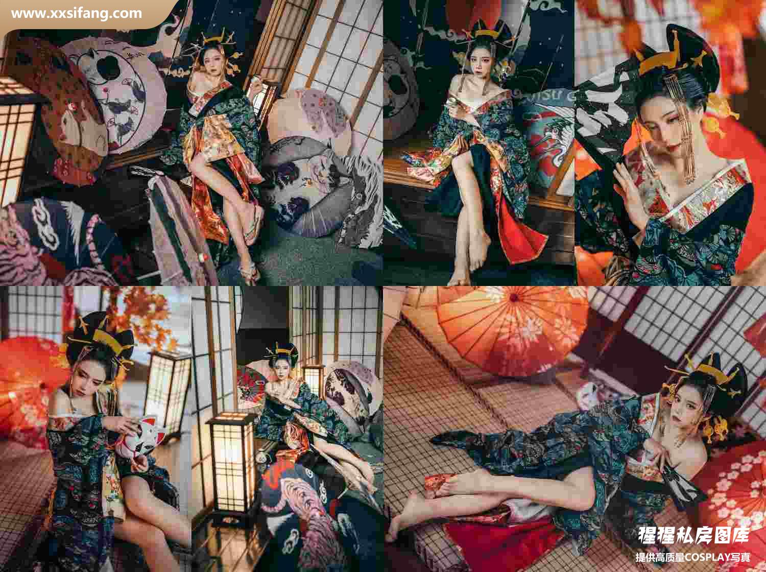 [图片2]-贰加六 COSPLAY写真集《恶女花魁》超高清套图下载[27P/189M]插图-猩猩私房