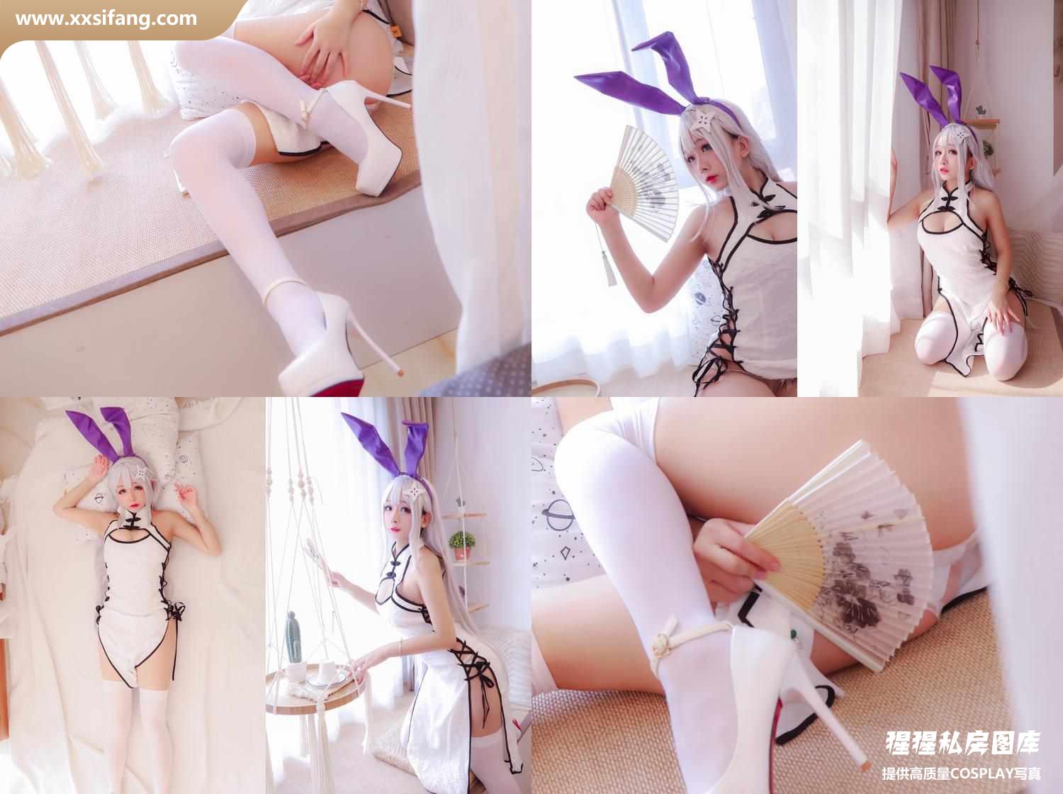 [图片2]-日奈娇 COSPLAY写真集《白旗袍》超高清套图下载[42P/223M]插图-猩猩私房