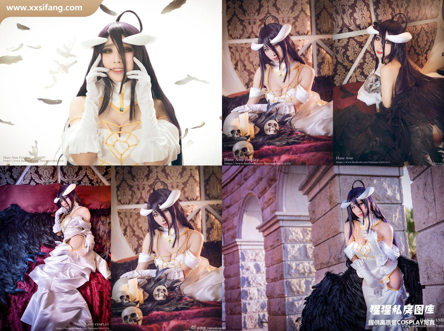 [图片2]-HaneAme雨波写真集《Overlord Albedo》高清套图下载[16P]插图-猩猩私房