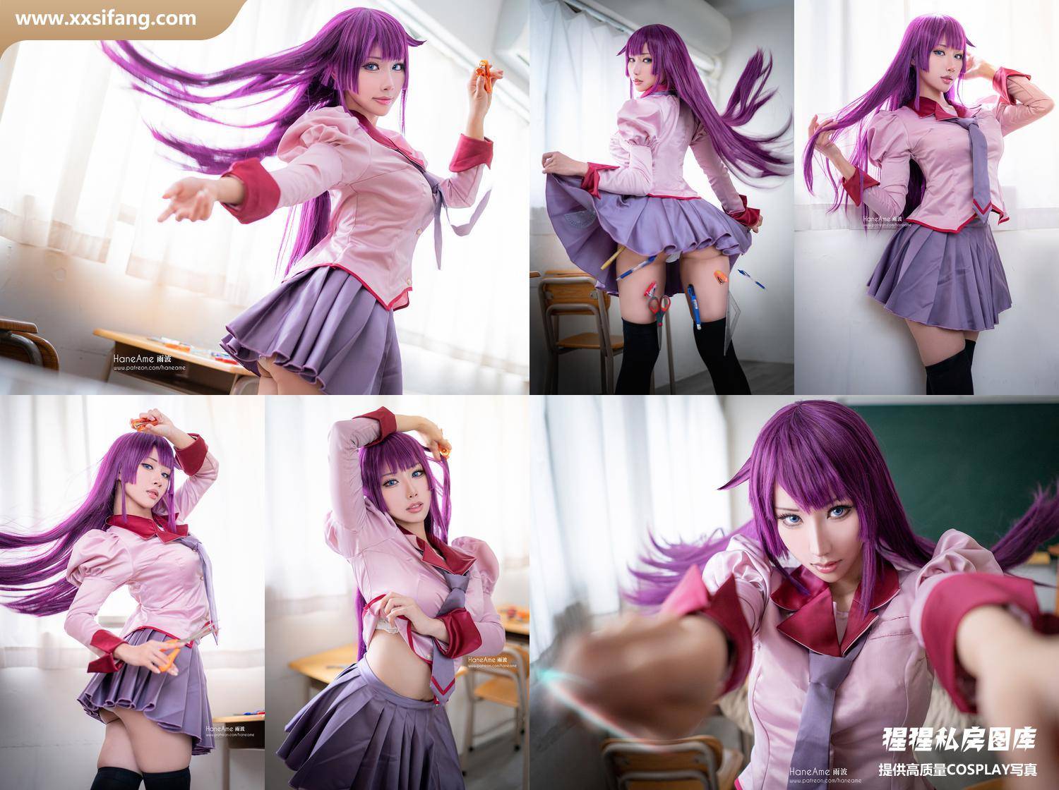 [图片2]-HaneAme雨波写真集《2020年05月 Bakemonogatari Senjougahara Hitagi 化物語 戰場原》高清套图下载[17P+1V]插图-猩猩私房