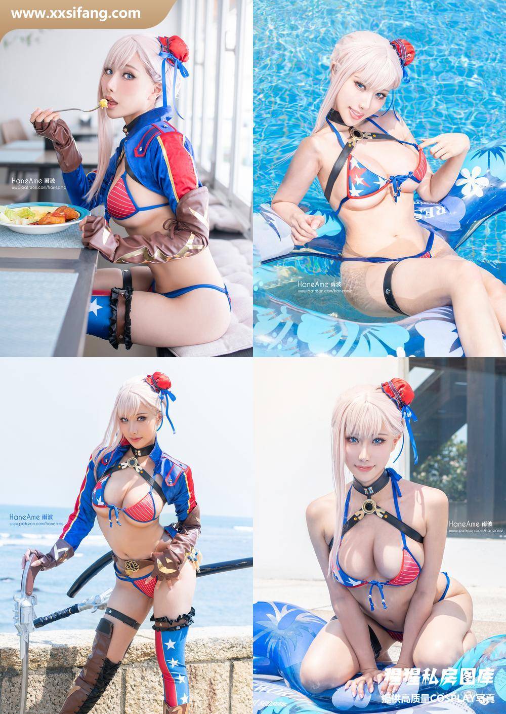 [图片2]-HaneAme雨波写真集《2020年06月 FGO musashi swimsuit 武藏泳裝》高清套图下载[13P+3V]插图-猩猩私房