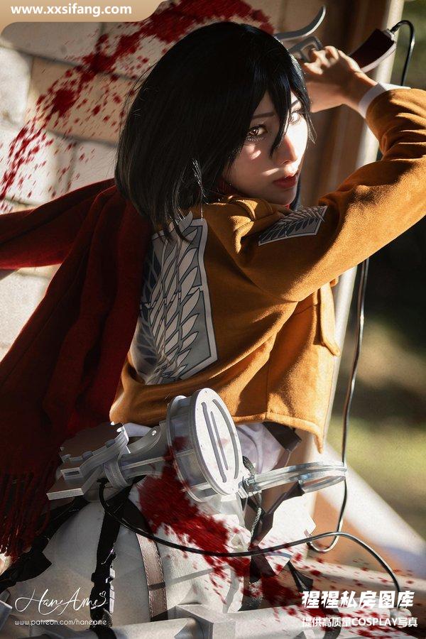 HaneAme雨波写真集《Attack on  Mikasa 米卡沙》高清套图下载[49P]