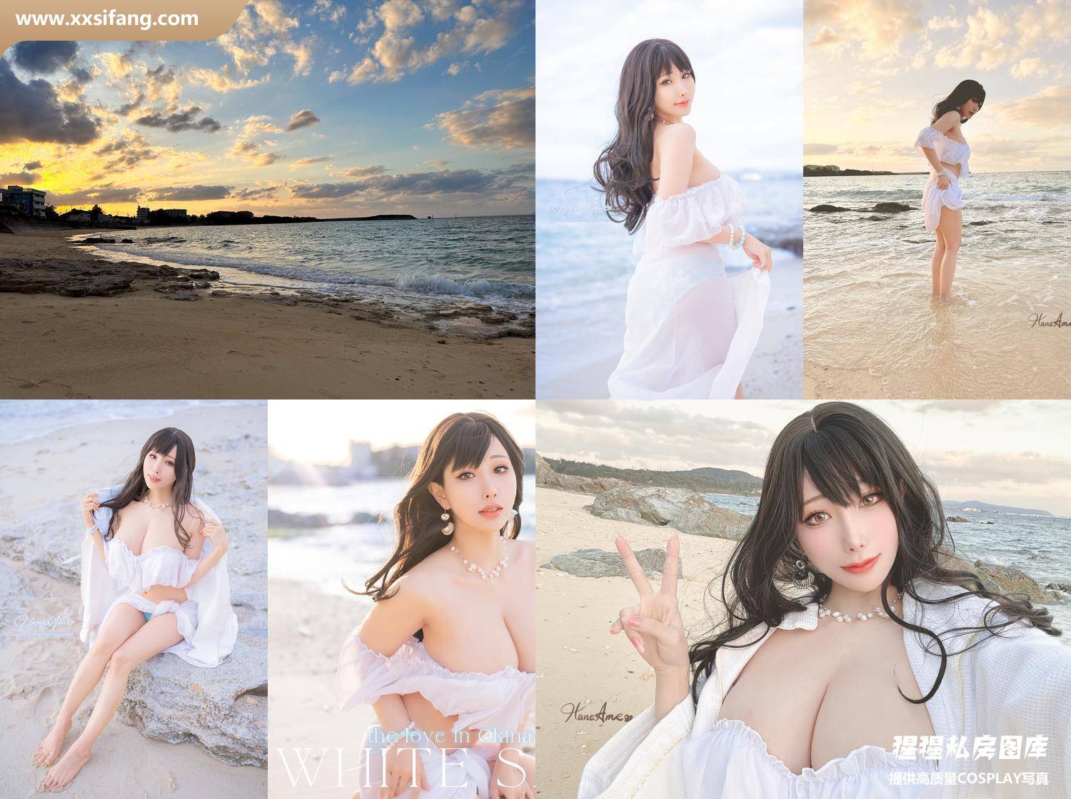 [图片2]-HaneAme雨波写真集《Original White sand love in Okinawa 沖繩白沙之戀》高清套图下载[42P+6V]插图-猩猩私房