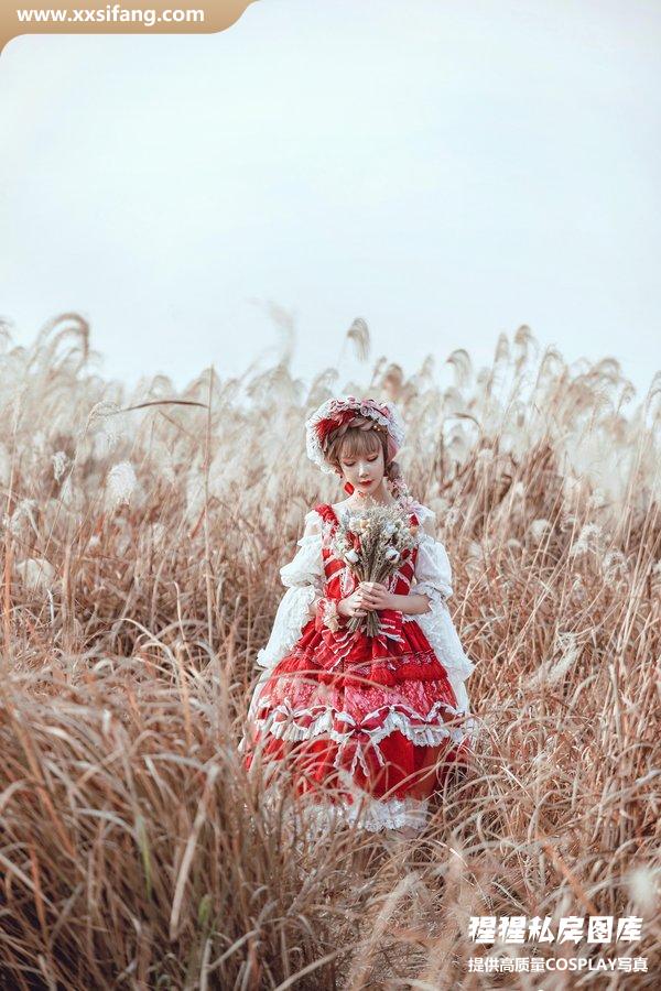 阿包也是兔娘写真集《lolita红裙》高清套图下载[12P]
