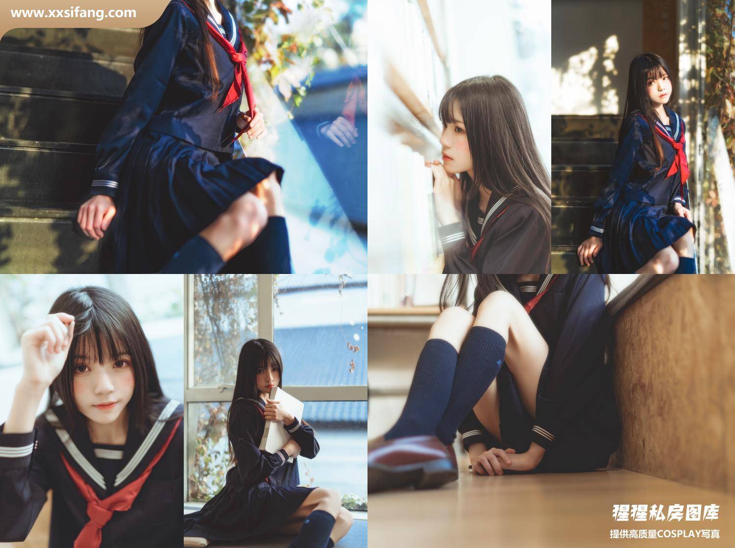 [图片2]-桜桃喵写真集《(No.084) 小少女 黑色水手服》高清套图下载[50P]插图-猩猩私房图库–提供高质量CosPlay套图