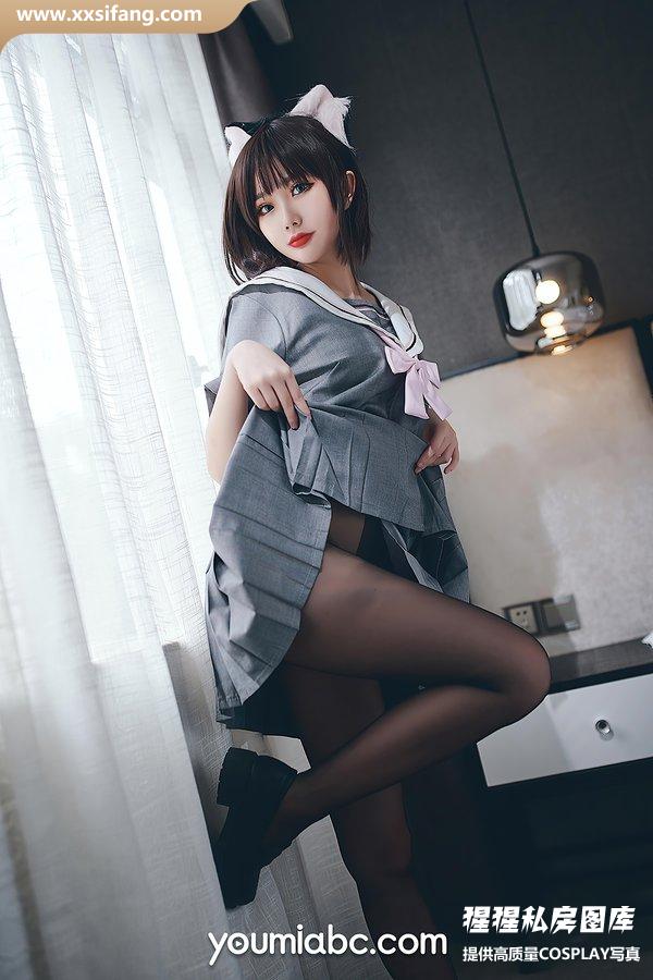 您的蛋蛋写真集《2020.11.制服猫娘》高清套图下载[44P]