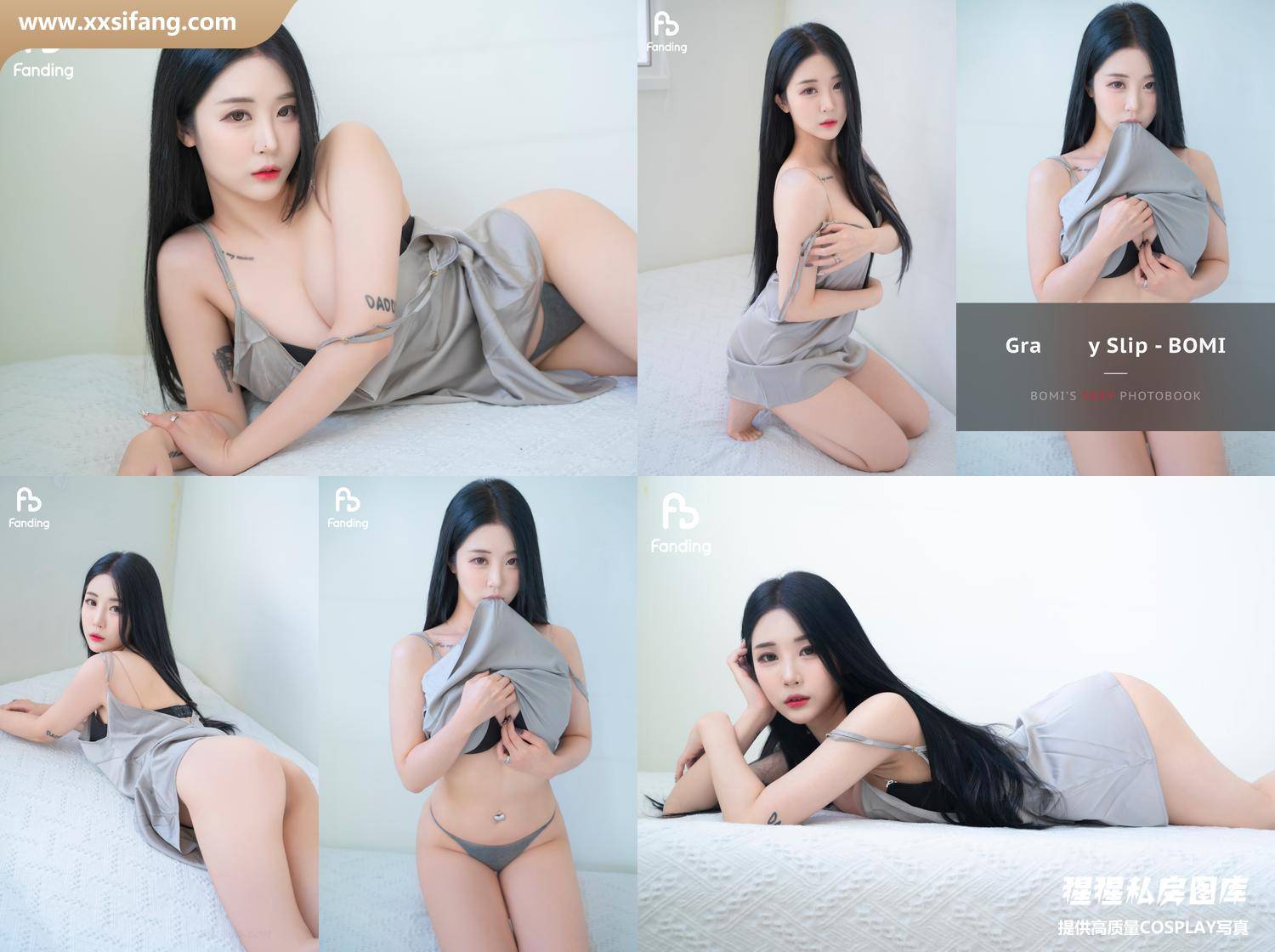 [图片2]-Bomi写真集《(보미) – Gray Slip》高清套图下载[10P]插图-猩猩私房图库–提供高质量CosPlay套图