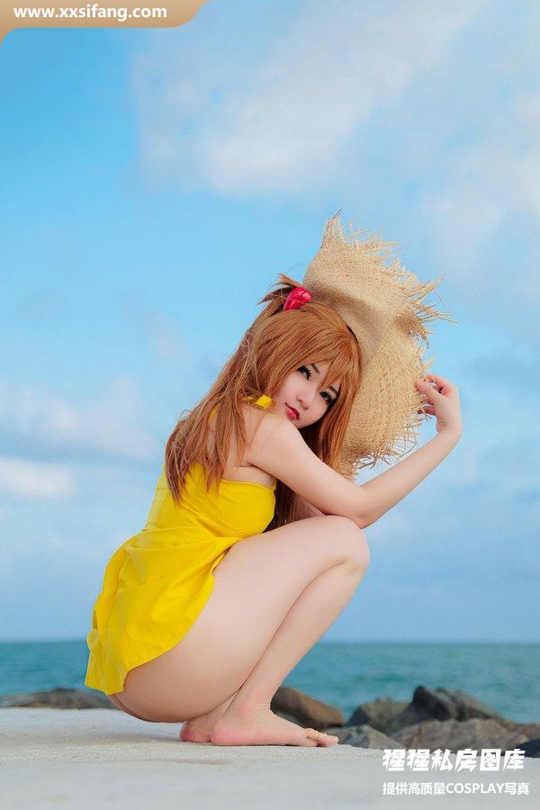 Potato Godzilla写真集《- Asuka Yellow Dress》高清套图下载[27P]