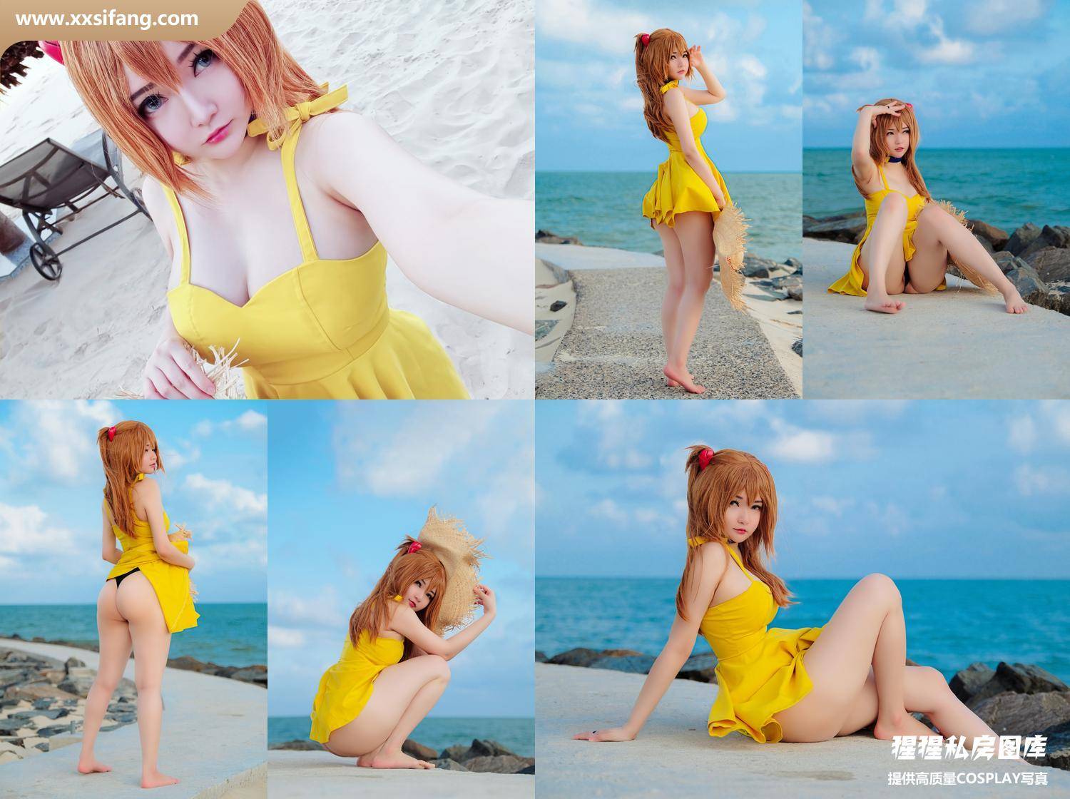 [图片2]-Potato Godzilla写真集《- Asuka Yellow Dress》高清套图下载[27P]插图-猩猩私房图库–提供高质量CosPlay套图