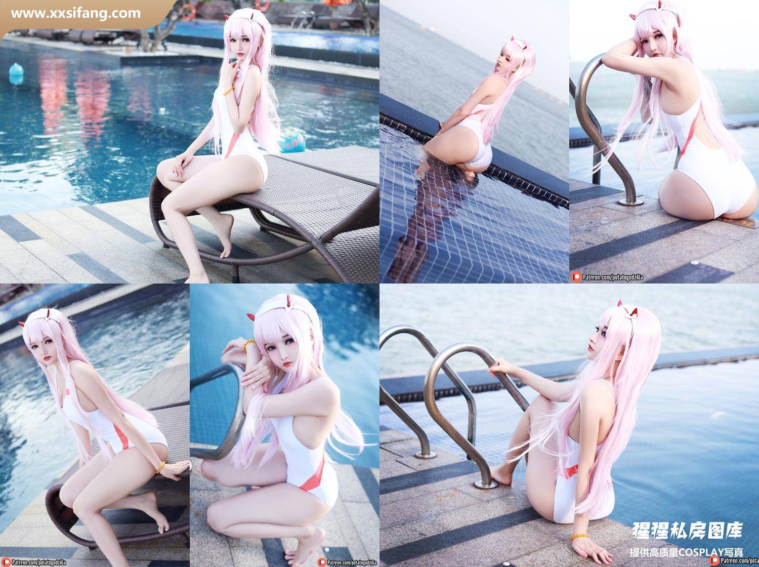 [图片2]-Potato Godzilla写真集《-  Zero Two Swimsuit》高清套图下载[29P]插图-猩猩私房图库–提供高质量CosPlay套图